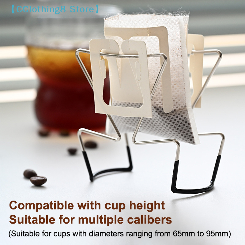 Coffee Equipment Organizer - Cafe Drip Bag Holder Stainless Steel