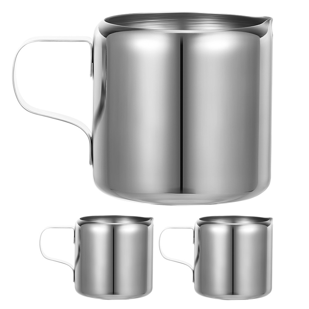 Milk Steaming Pitcher - 3Pcs Stainless Steel Milk Frothing Pitcher