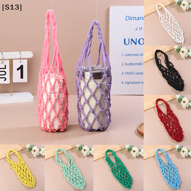 Coffee Equipment Organizer - Portable Crochet Cup Holder Coffee Cup