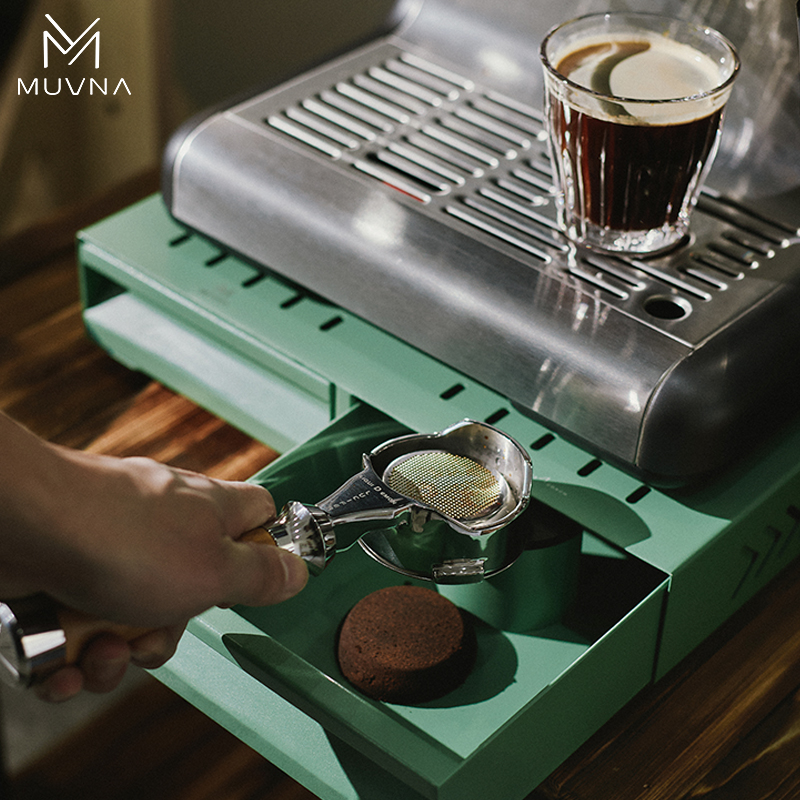MUVNA Espresso Bar Knock Box,  - Coffee Equipment Organizer 评论和价格