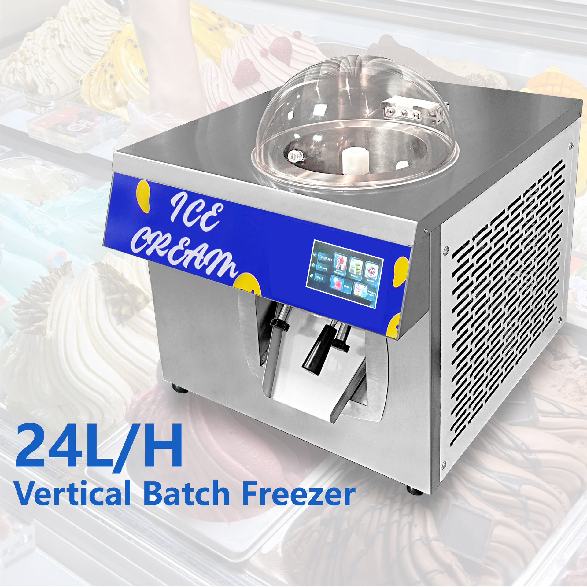 24L/H Ice Cream Machine, Coffe - Coffee Equipment For Coffee Shop 评论和价格