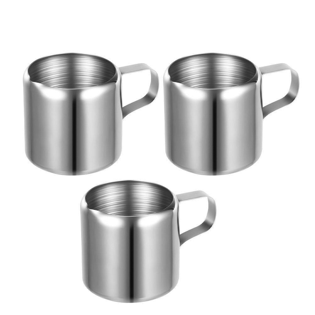 3Pcs Stainless Steel Milk Frot - Milk Steaming Pitcher 评论和价格