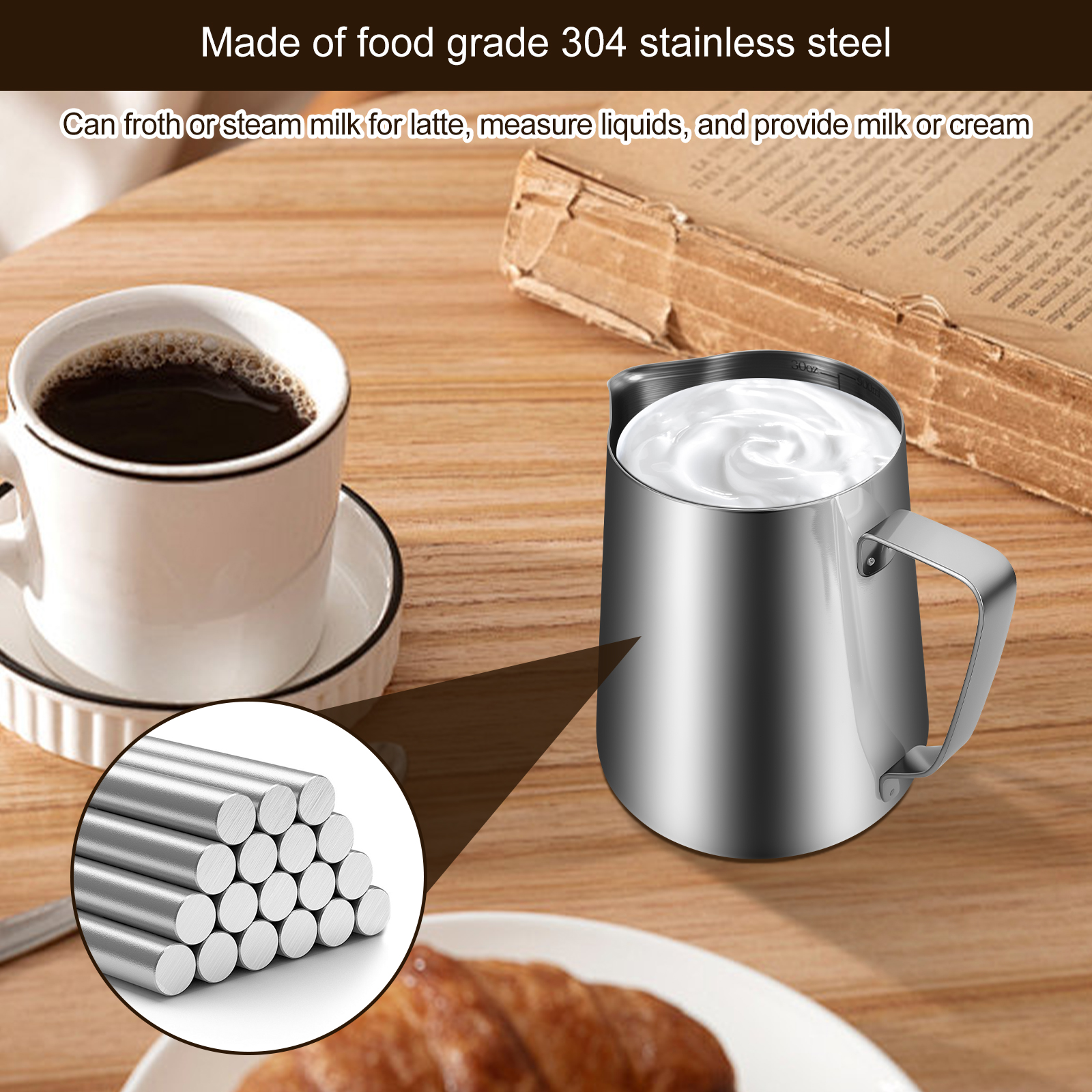 Milk Frothing Pitcher Kit Vers - Milk Steaming Pitcher 评论和价格