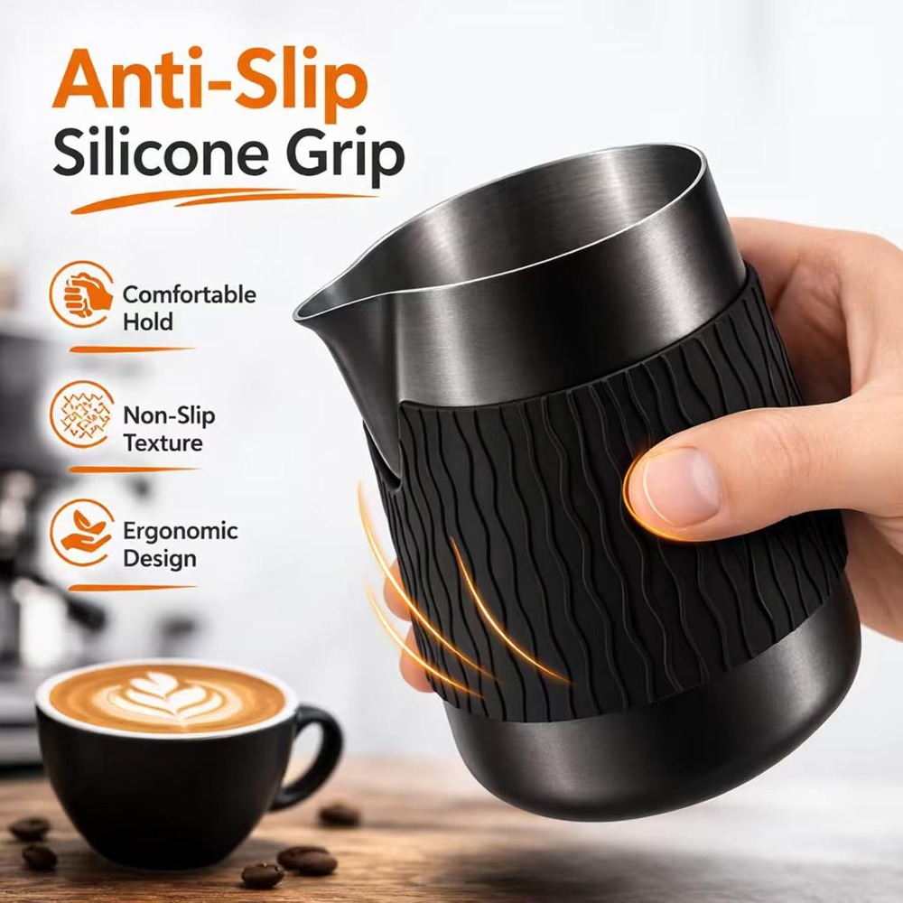 Espresso Milk Frothing Pitcher - Milk Steaming Pitcher 评论和价格