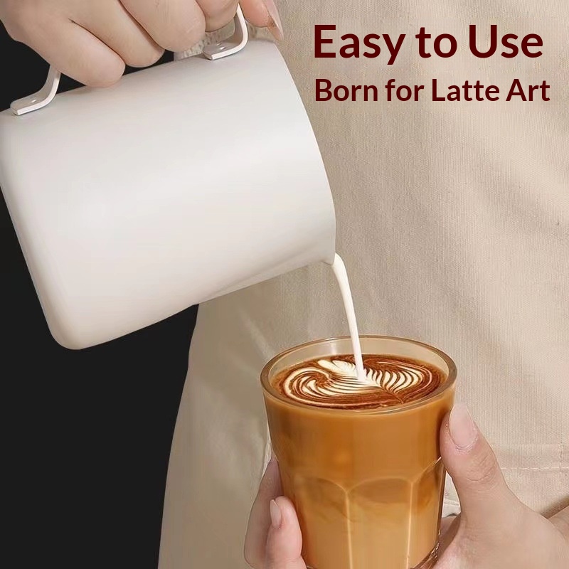 Coffee Milk Frothing Pitcher J - Milk Steaming Pitcher 评论和价格
