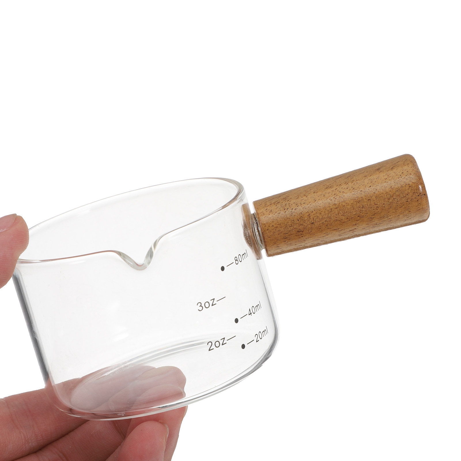 Glass Milk Pitcher Mini Size W - Milk Steaming Pitcher 评论和价格