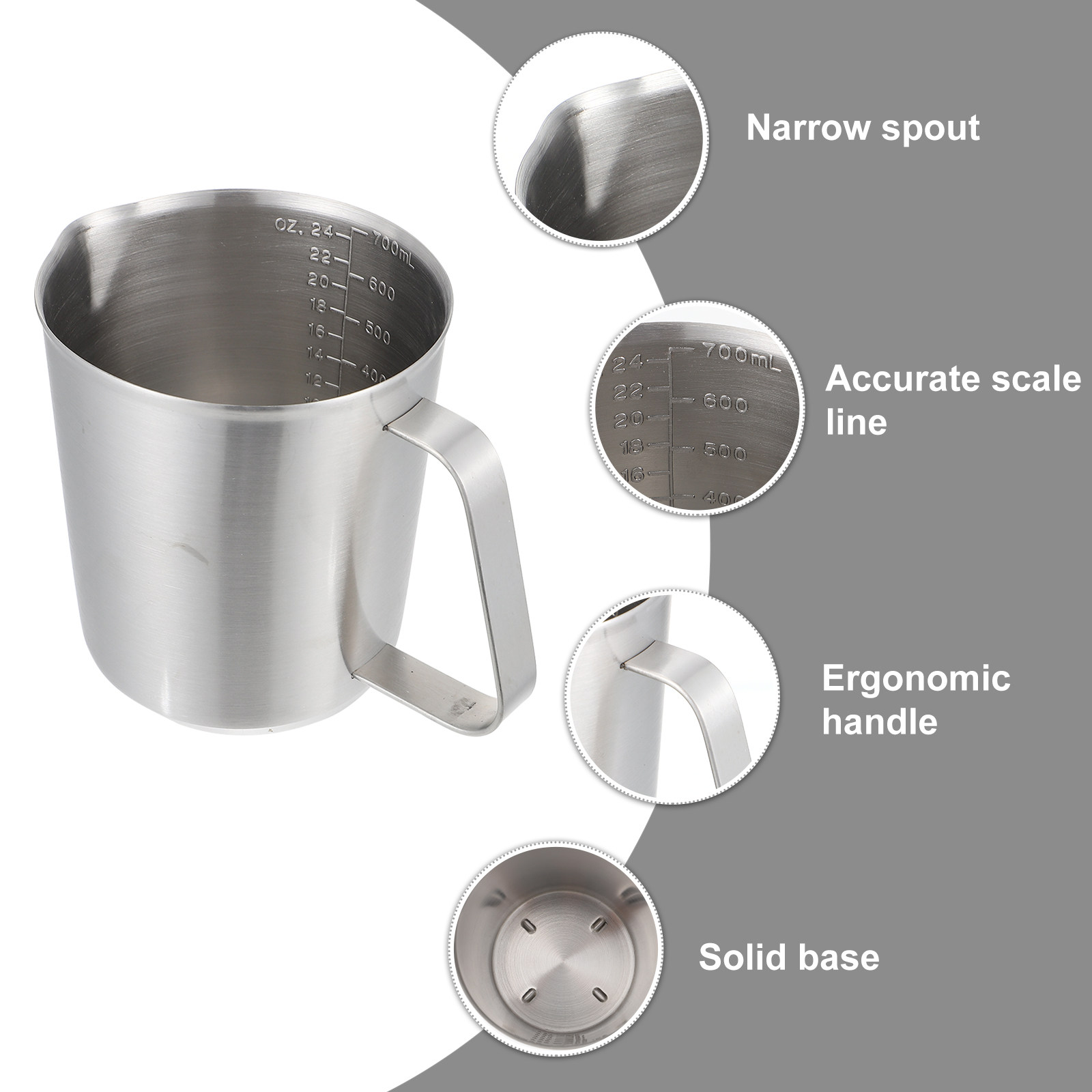 700Ml Premium Food Grade Stain - Milk Steaming Pitcher 评论和价格